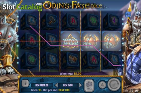 Οθόνη3. Odins Fate Dice Κουλοχέρης
