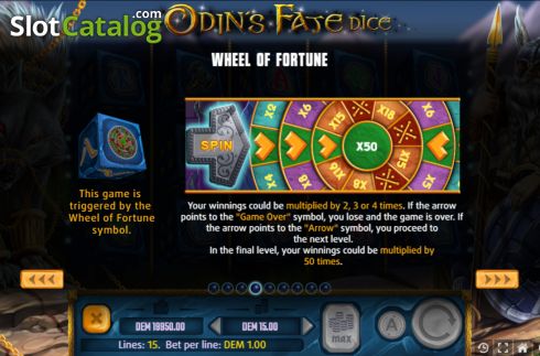 Οθόνη7. Odins Fate Dice Κουλοχέρης