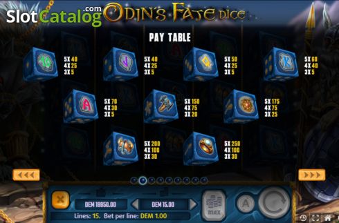 Οθόνη9. Odins Fate Dice Κουλοχέρης