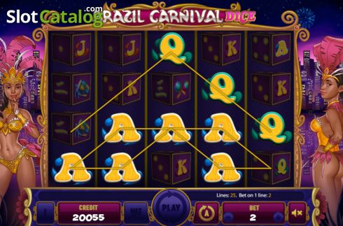 Οθόνη3. Brazil Carnival Dice Κουλοχέρης