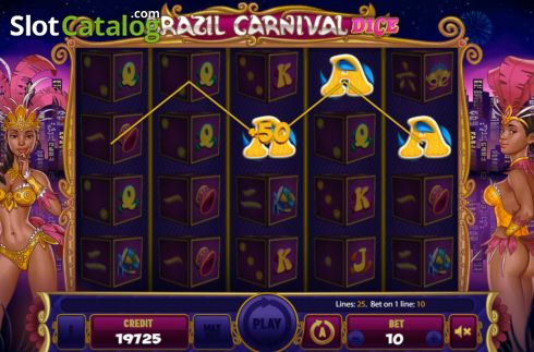 Οθόνη5. Brazil Carnival Dice Κουλοχέρης