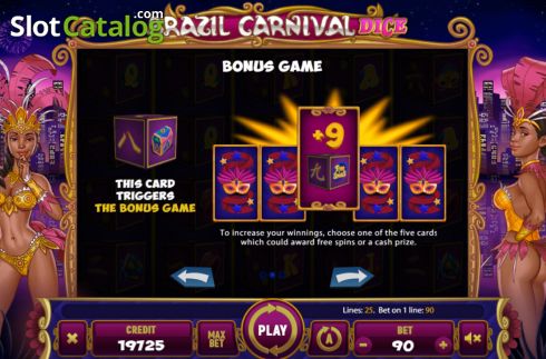 Οθόνη6. Brazil Carnival Dice Κουλοχέρης