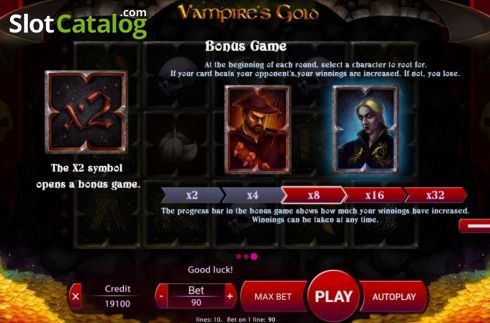 Οθόνη9. Vampires Gold Κουλοχέρης