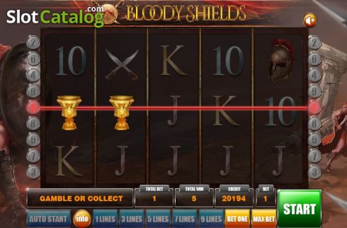 Οθόνη4. Bloody Shields Κουλοχέρης 