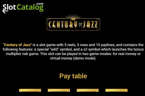 Οθόνη6. Century of Jazz Κουλοχέρης