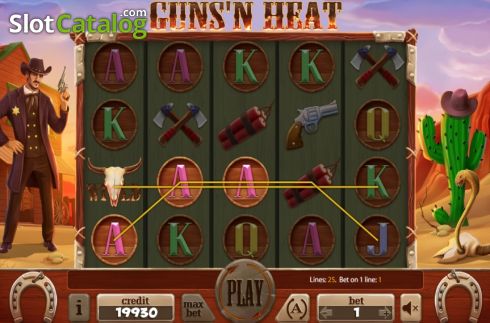 Οθόνη5. Guns n Heat Κουλοχέρης