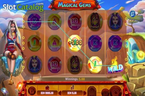 Οθόνη3. Magical Gems Κουλοχέρης