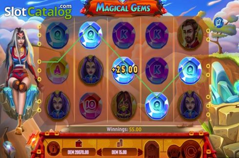 Οθόνη4. Magical Gems Κουλοχέρης