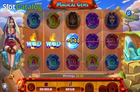 Οθόνη5. Magical Gems Κουλοχέρης