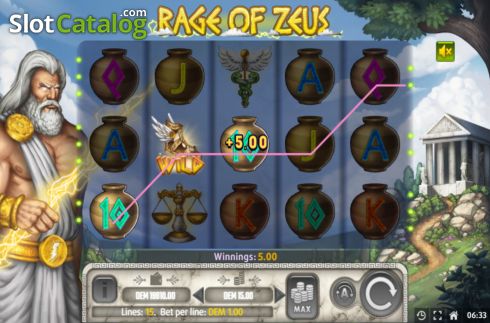 Οθόνη4. Rage of Zeus Κουλοχέρης