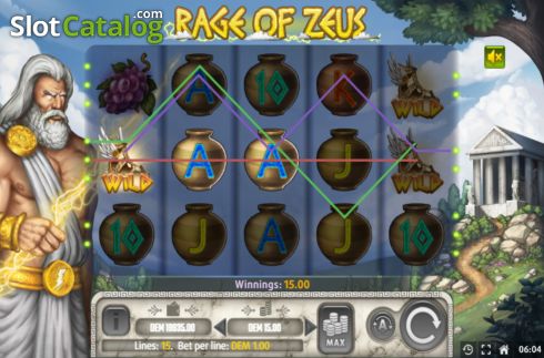 Οθόνη3. Rage of Zeus Κουλοχέρης