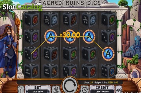 Οθόνη3. Sacred Ruins Dice Κουλοχέρης