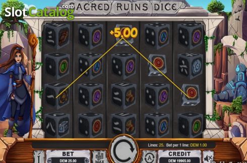 Οθόνη4. Sacred Ruins Dice Κουλοχέρης