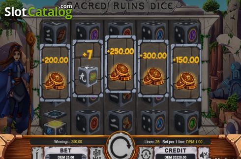 Οθόνη5. Sacred Ruins Dice Κουλοχέρης