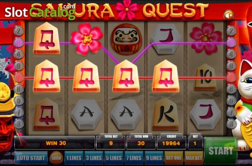 Οθόνη3. Sakura Quest (Mancala Gaming) Κουλοχέρης 