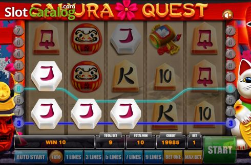 Οθόνη4. Sakura Quest (Mancala Gaming) Κουλοχέρης 