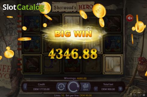 Οθόνη4. Sherwoods Hero Κουλοχέρης