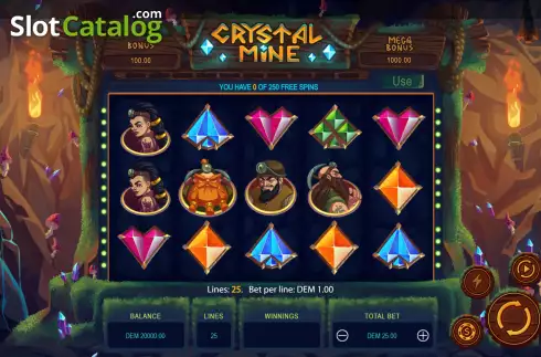 Οθόνη2. Crystal Mine Κουλοχέρης