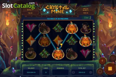 Οθόνη4. Crystal Mine Κουλοχέρης
