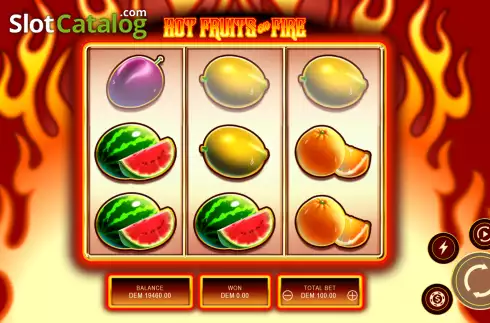 Οθόνη2. Hot Fruits on Fire Κουλοχέρης