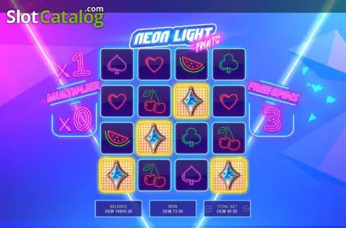 Οθόνη6. Neon Light Fruits Κουλοχέρης 