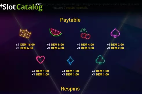 Οθόνη9. Neon Light Fruits Κουλοχέρης 