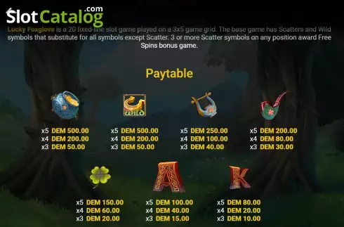Οθόνη5. Lucky Foxglove Κουλοχέρης