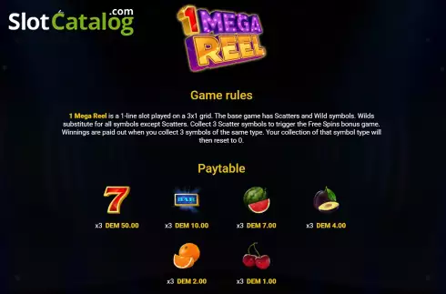 Οθόνη8. 1 Mega Reel Κουλοχέρης