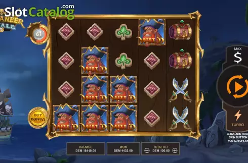 Οθόνη5. Buccaneer Royale Κουλοχέρης