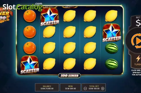 Οθόνη4. Fruityliner 100 Κουλοχέρης
