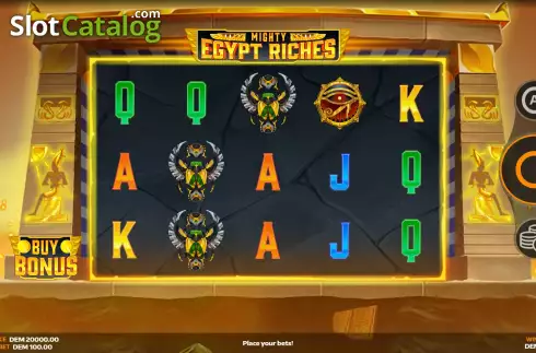 Οθόνη2. Mighty Egypt Riches Κουλοχέρης