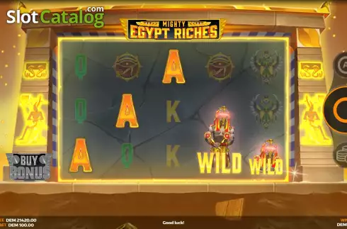 Οθόνη3. Mighty Egypt Riches Κουλοχέρης