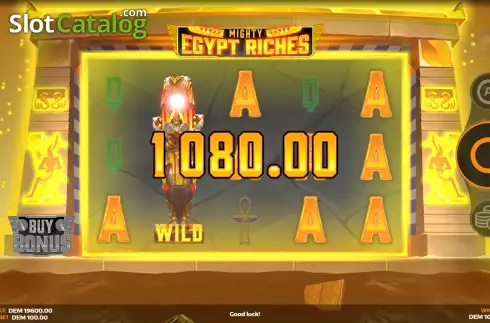 Οθόνη5. Mighty Egypt Riches Κουλοχέρης