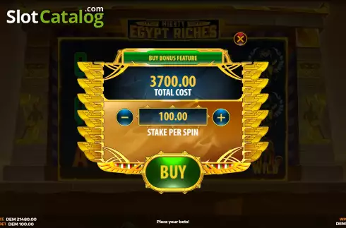 Οθόνη6. Mighty Egypt Riches Κουλοχέρης