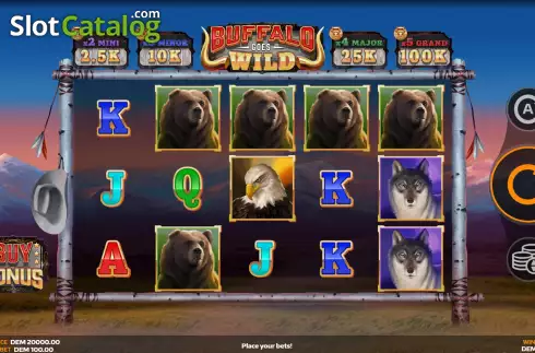 Οθόνη2. Buffalo Goes Wild Κουλοχέρης