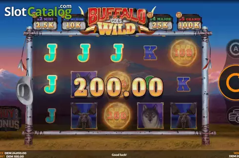 Οθόνη3. Buffalo Goes Wild Κουλοχέρης