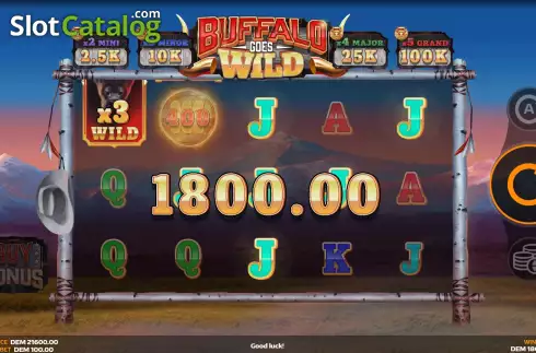 Οθόνη4. Buffalo Goes Wild Κουλοχέρης