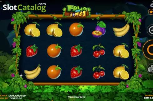 Οθόνη2. Fruits and Bombs Κουλοχέρης