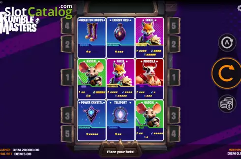 Οθόνη2. Rumble Masters Κουλοχέρης