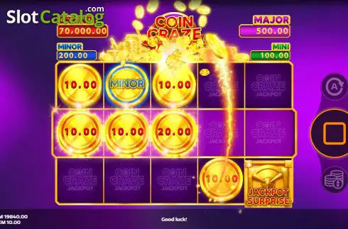 Οθόνη3. Coin Craze Jackpot Κουλοχέρης