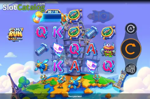 Οθόνη2. Rocketrun The M.A.N.K. Aliens Κουλοχέρης