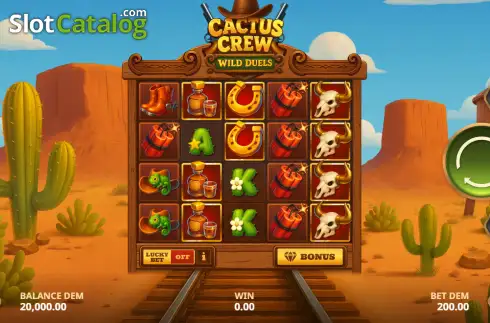 Οθόνη2. Cactus Crew: Wild Duels Κουλοχέρης
