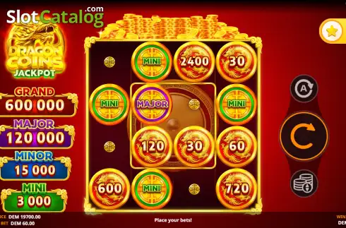 Οθόνη2. Dragon Coins Jackpot Κουλοχέρης