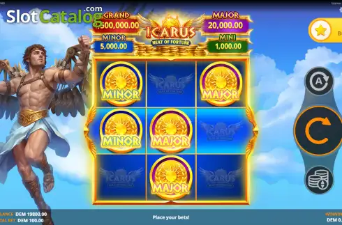 Οθόνη2. Icarus: Heat of Fortune Κουλοχέρης 