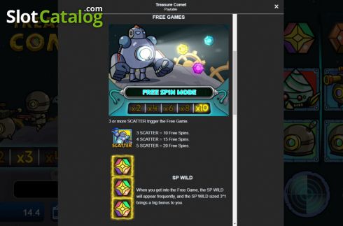 Οθόνη8. Comet Treasure Κουλοχέρης
