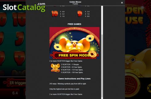 Οθόνη6. Golden Mouse (Manna Play) Κουλοχέρης