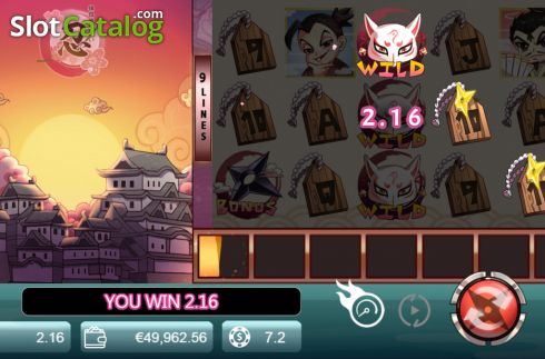 Οθόνη5. Ninja Master (Manna Play) Κουλοχέρης