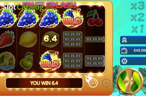 Οθόνη3. Fruit Splash (Manna Play) Κουλοχέρης