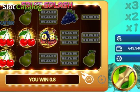 Οθόνη5. Fruit Splash (Manna Play) Κουλοχέρης