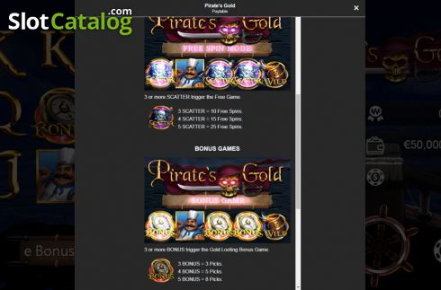 Οθόνη6. Pirate's Gold (Manna Play) Κουλοχέρης